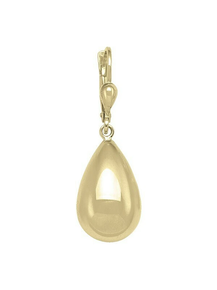 Yellow Gold Fancy High Polish Drop Earring 10KT