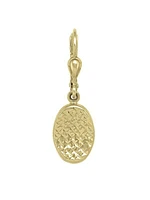 Yellow Gold Fancy Diamond Cut Fancy Drop Earring 10KT