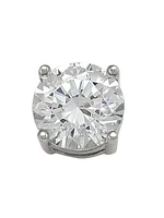 Gold 7mm CZ Stud Earring 10KT