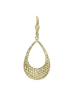 Yellow Gold Fancy Filigri Tear Drop Earring 10KT