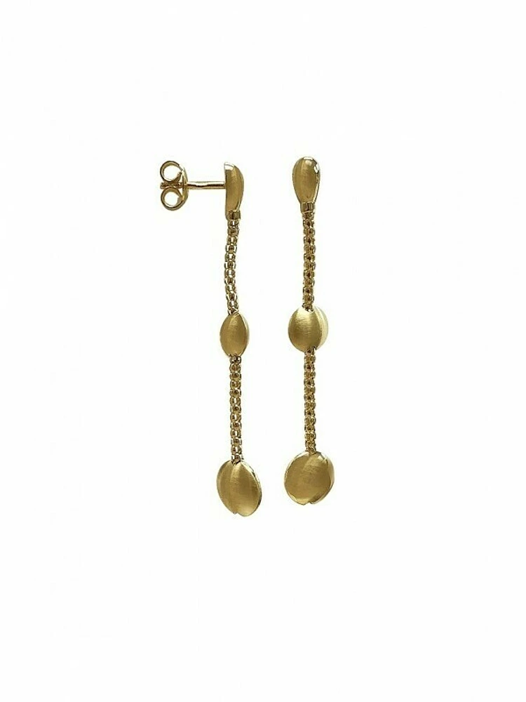 Gold Drop Dangle Earring 14KT