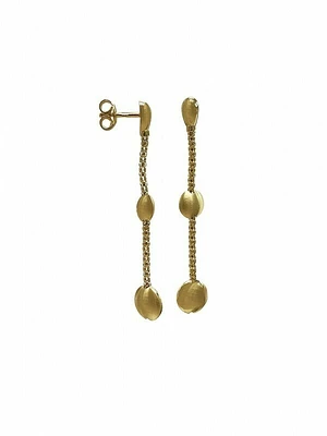 Gold Drop Dangle Earring 14KT