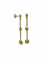 Gold Drop Dangle Earring 14KT