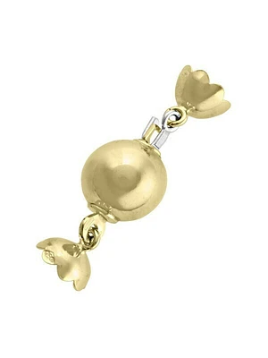 Gold 10mm Ball Pearl Clasp Finding 18KT