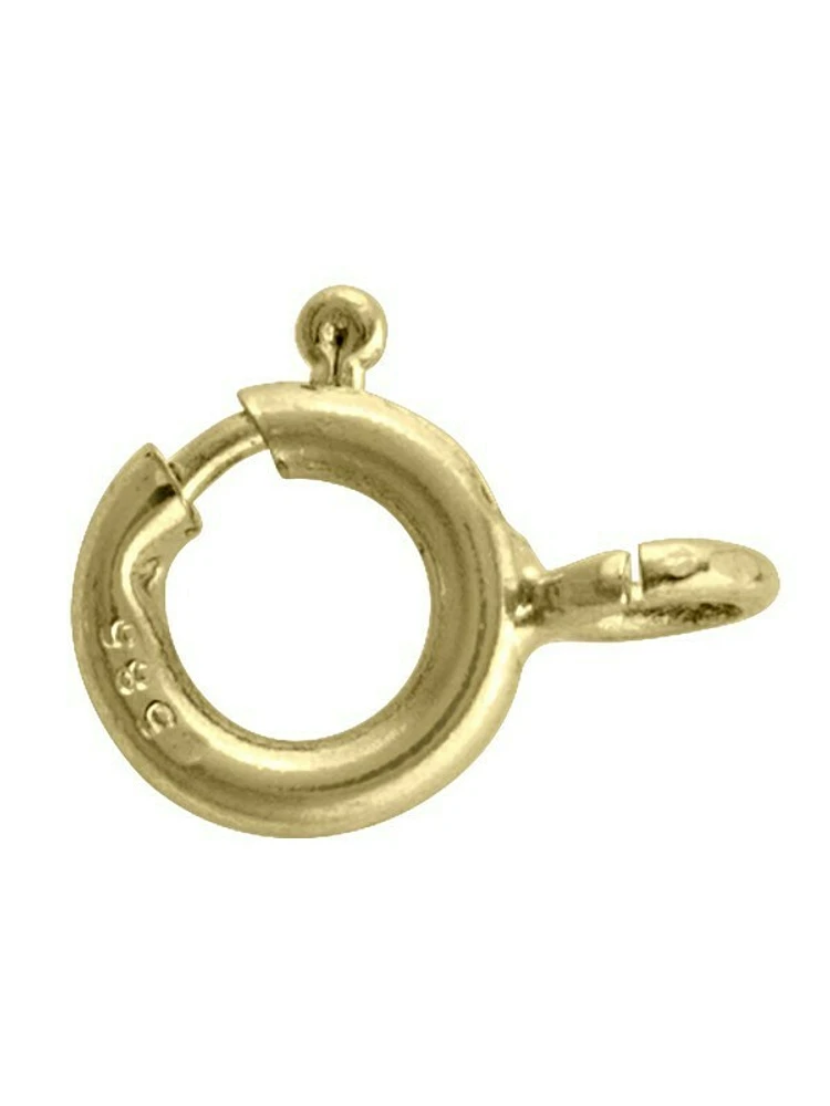 Yellow Gold 7mm Spring Ring Finding 10KT, 14KT & 18KT