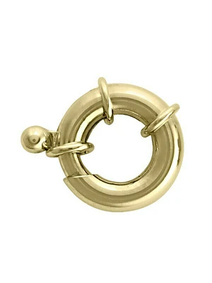 Fancy Gold Spring Ring Clasp Finding 14KT & 18KT