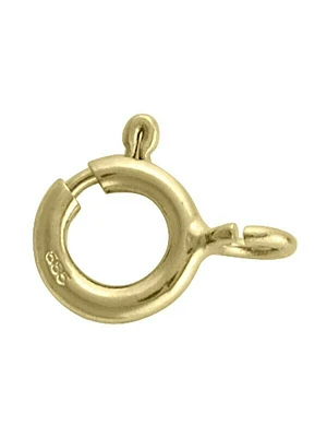 Yellow Gold 6mm Spring Ring Finding 10KT, 14KT & 18KT