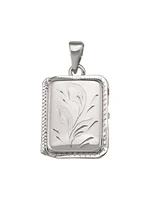 White Gold Rectangular Locket 14KT & 18KT