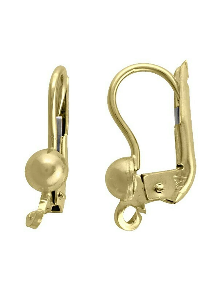 Yellow Gold French Back Earring Back Finding 10KT, 14KT & 18KT