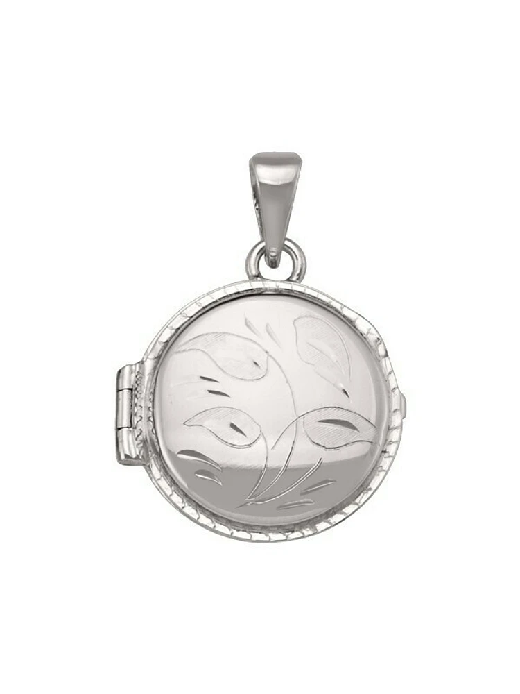 White Gold Round Locket 14KT & 18KT