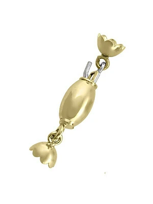 Gold Fancy Pearl Clasp Finding 18KT