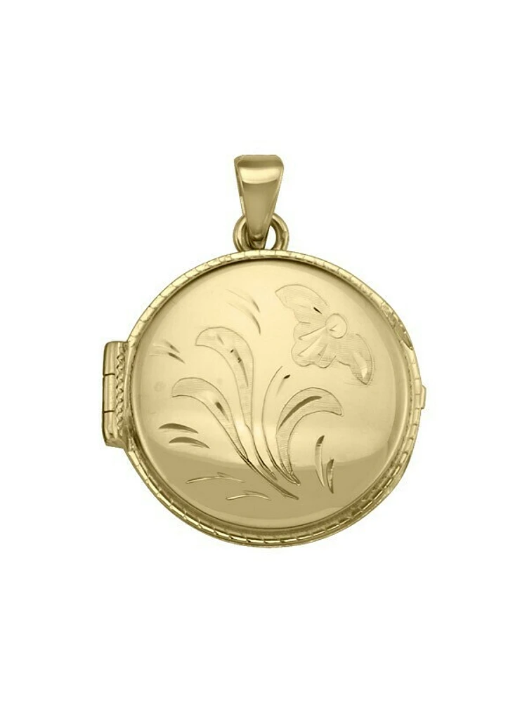 Yellow Gold Round Locket 10KT