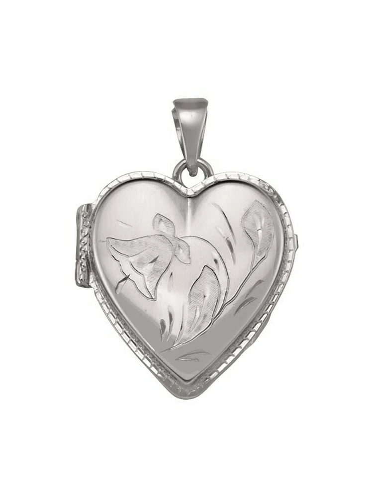 White Gold Heart Locket 14KT & 18KT