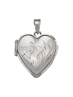 White Gold Heart Locket 14KT & 18KT