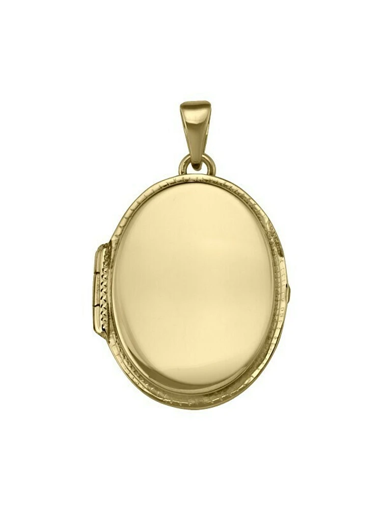 Yellow Gold Oval Locket 14KT & 18KT