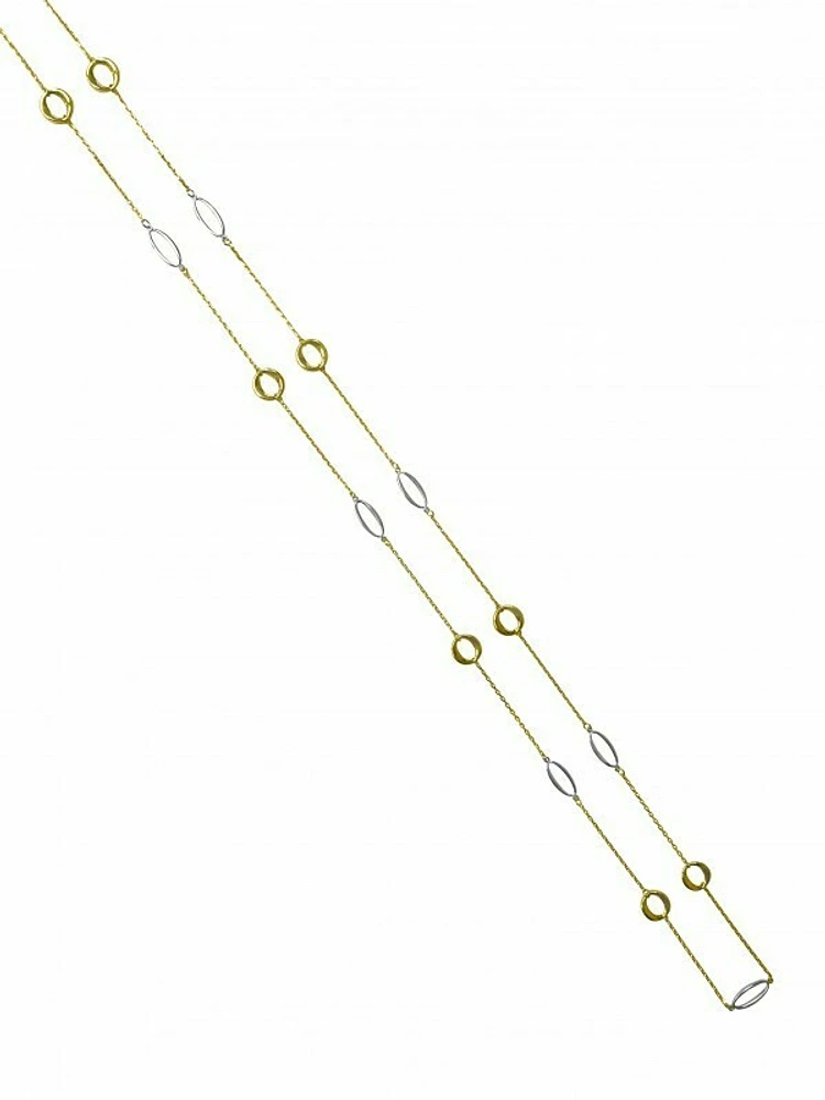 Yellow Gold Fancy Link Necklace 10KT