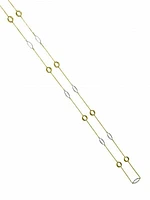 Yellow Gold Fancy Link Necklace 10KT