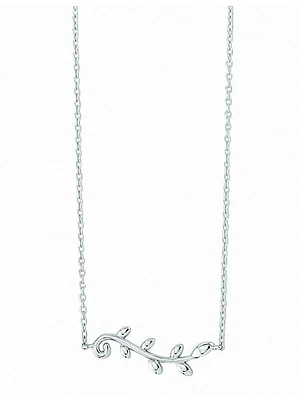 Gold Olive Leaf Necklace 14KT