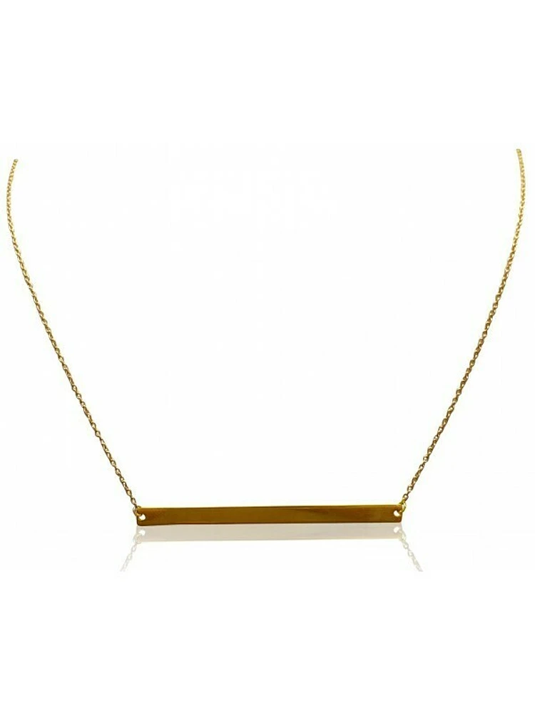 Gold Bar Necklace 14KT