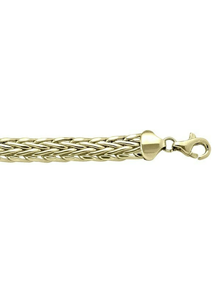 Yellow Gold Hollow Weave Link Bracelet 10KT