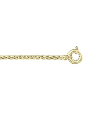 Yellow Gold Hollow Wheat Link Necklace 10KT