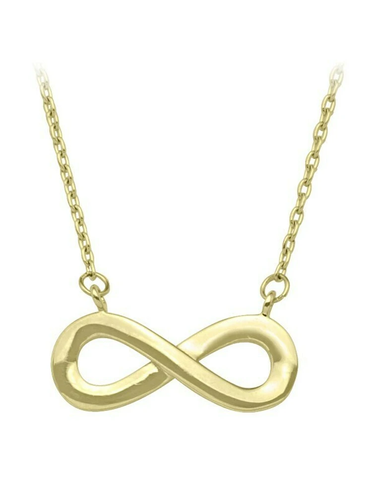 Yellow Gold Infinity Necklace 10KT