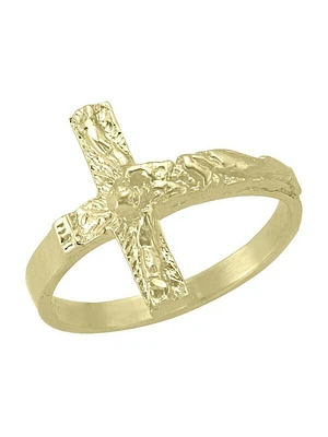 Gold Cross Ring 10KT