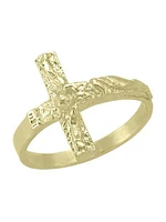 Gold Cross Ring 10KT