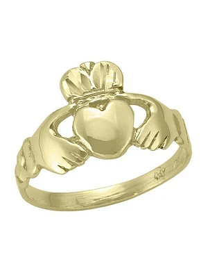 Yellow Gold Claddagh Ring 10KT
