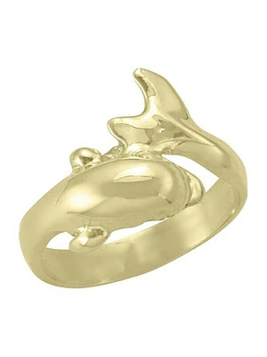 Gold Dolphin Ring 10KT