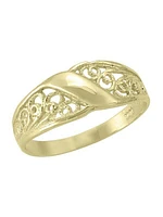 Yellow Gold Fancy Filigri Ring 10KT