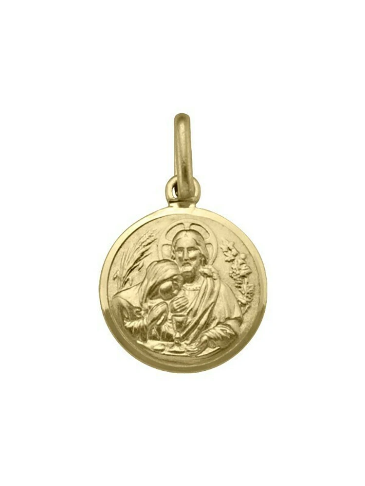 Gold Solid Communion Medal 10KT