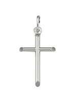 White Gold Cross 10KT