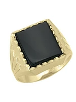 Yellow Gold Onyx Ring 10KT