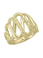 Yellow Gold Fancy Domed Ring 10KT