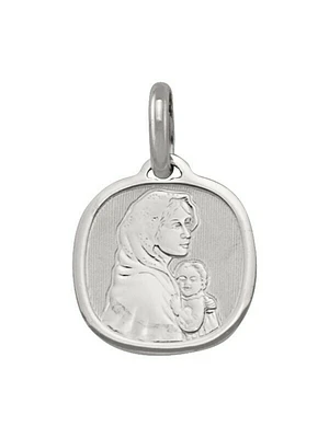 White Gold Madonna Medal 14KT & 18KT