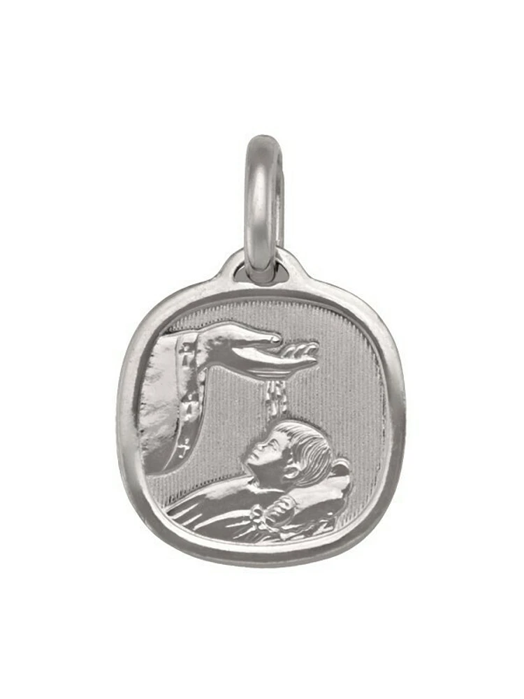 Gold Solid Baptism Medal 10KT