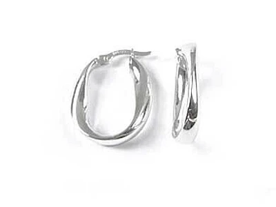 10K Twisted Hoop Earrings