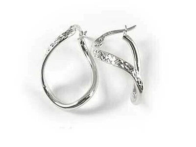 10K Twisted Hoop Earrings