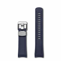 Crafter Blue - Curved End Rubber Strap For Seiko Shogun (CB04)
