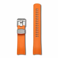 Crafter Blue - Curved End Rubber Strap For Seiko New Samurai Series (CB09)