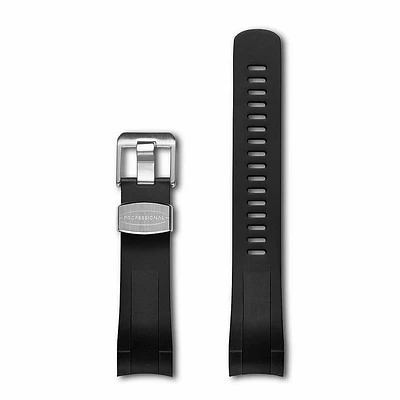 Crafter Blue - Curved End Rubber Strap For Tudor Black Bay 41mm Series (TD01)
