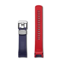 Crafter Blue - Curved End Rubber Strap For Tudor Black Bay 41mm Series (TD01)