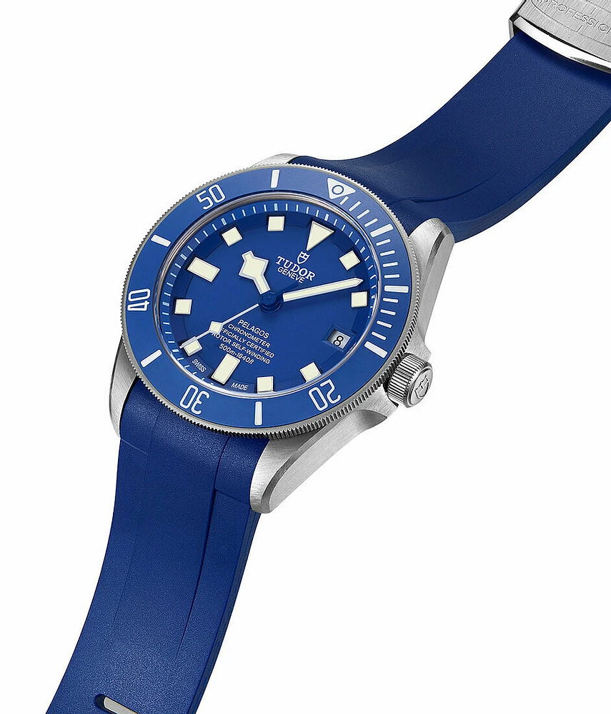 Crafter Blue - Curved End Rubber Strap For Tudor Pelagos Series (TD02)