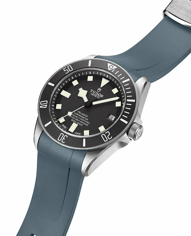 Crafter Blue - Curved End Rubber Strap For Tudor Pelagos Series (TD02)
