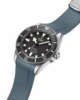 Crafter Blue - Curved End Rubber Strap For Tudor Pelagos Series (TD02)