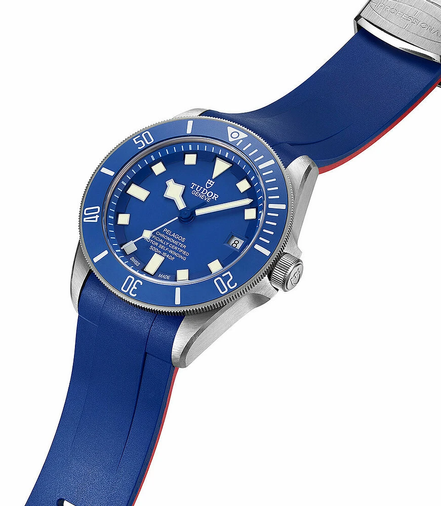 Crafter Blue - Curved End Rubber Strap For Tudor Pelagos Series (TD02)