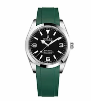 Crafter Blue - Curved End Rubber Strap For Rolex Series (RX01)