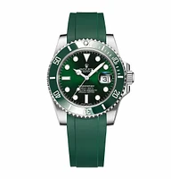 Crafter Blue - Curved End Rubber Strap For Rolex Series (RX01)