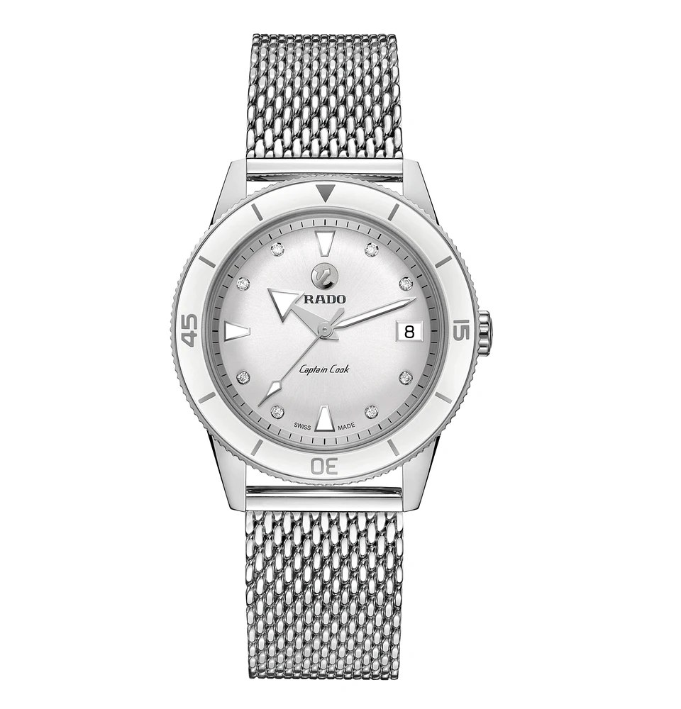 Captain Cook Diamonds White Dial 37MM Automatic R32500703